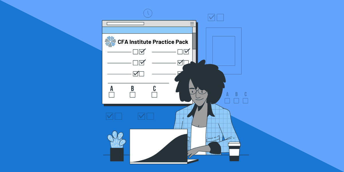 CFA Practice Pack: A Comprehensive Review 21 Candidate looking at the CFA Institute Practice Pack